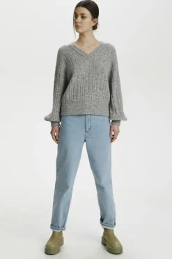 Kvinna Gestuz Stickat & Cardigans^Alphagz R Stickad Pullover