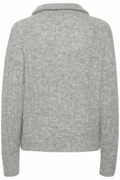 Kvinna Gestuz Stickat & Cardigans^Alphagz R Zipper Stickad Pullover