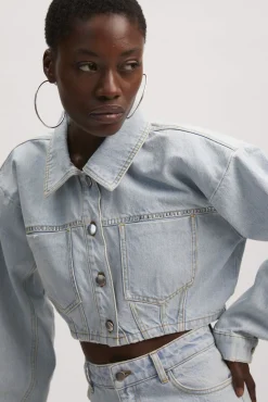 Kvinna Gestuz Jackor & Kappor^Caliagz Denim Jakke