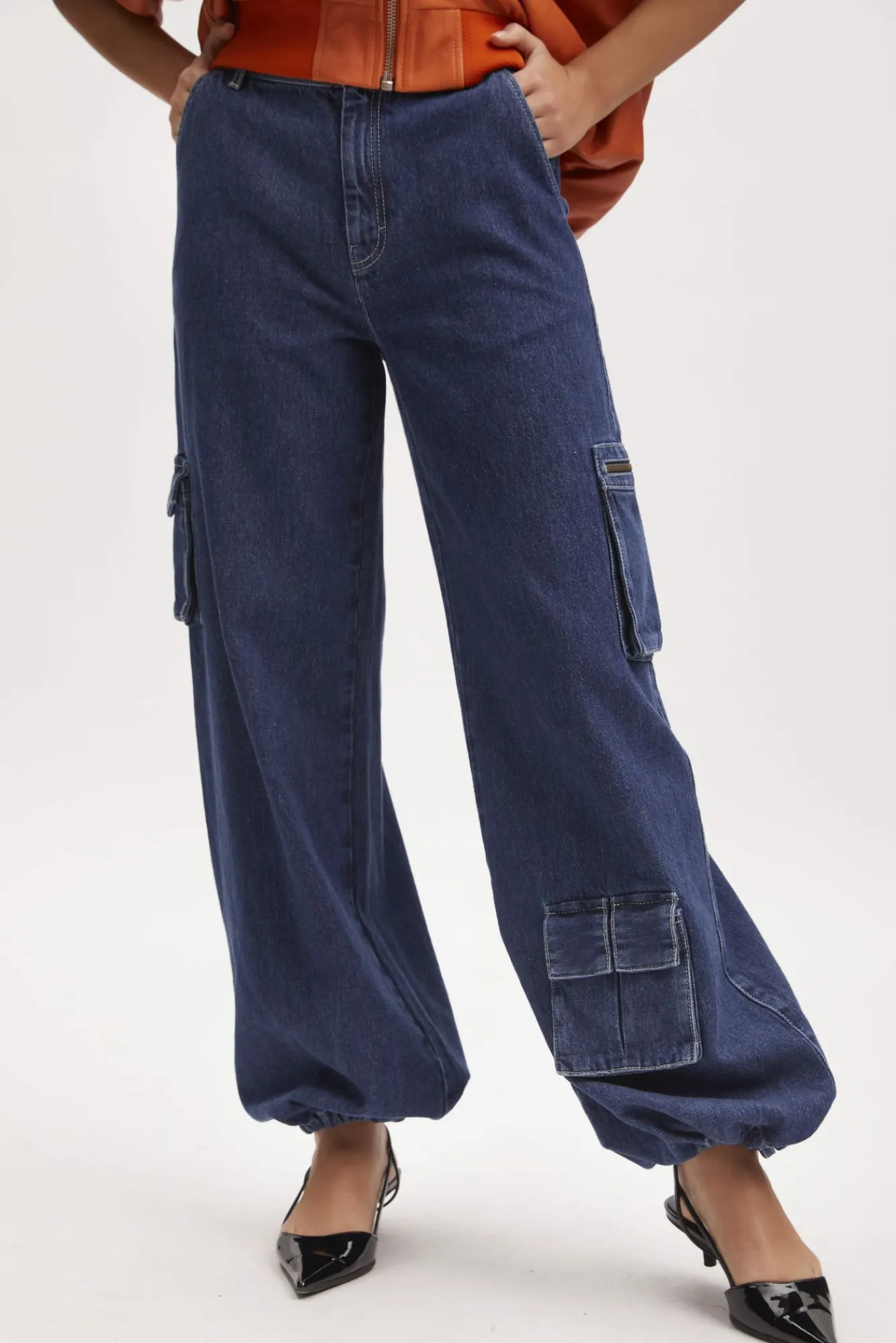 Kvinna Gestuz Cargo^Candacegz Cargo Jeans