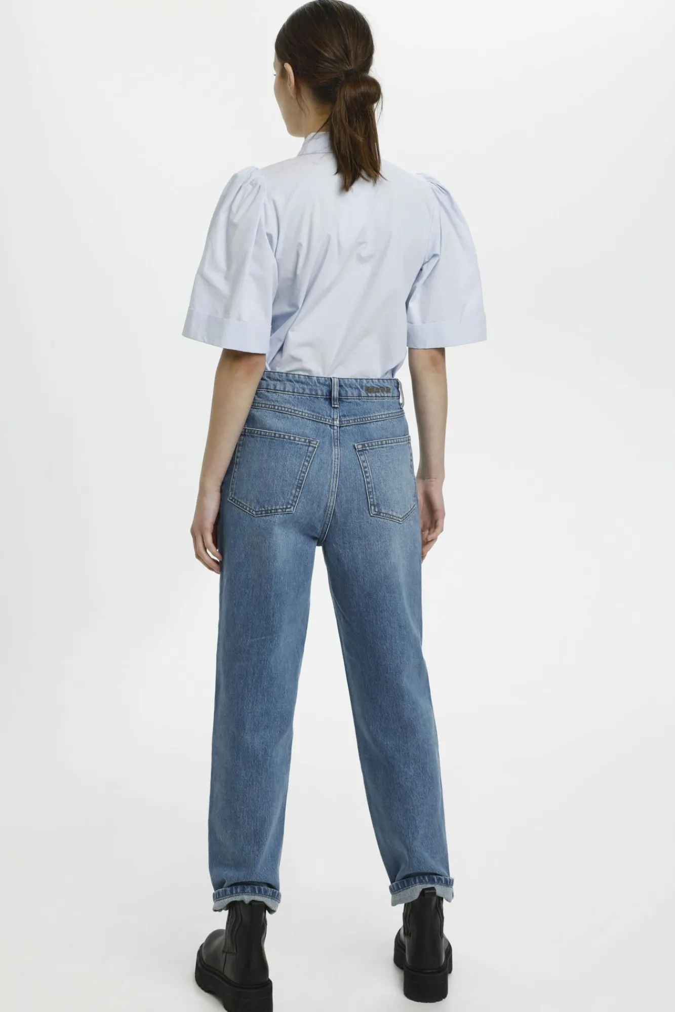 Kvinna Gestuz Jeans^Dacygz Hw Straight Jeans