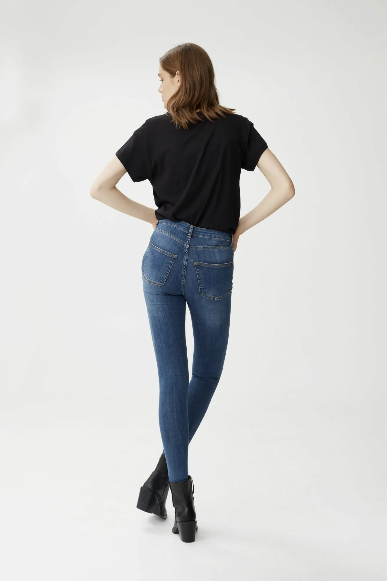Kvinna Gestuz Jeans^Emilygz Hw Skinny Jeans