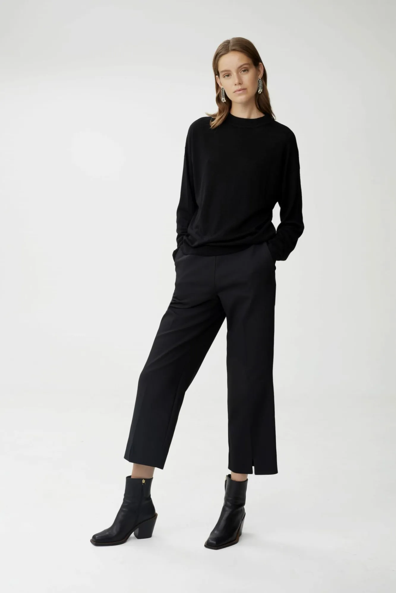 Kvinna Gestuz Byxor^Hazalgz Sid Flared Culotte