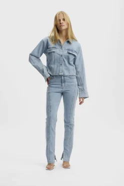 Kvinna Gestuz Jackor & Kappor^Janicegz Denimjacka