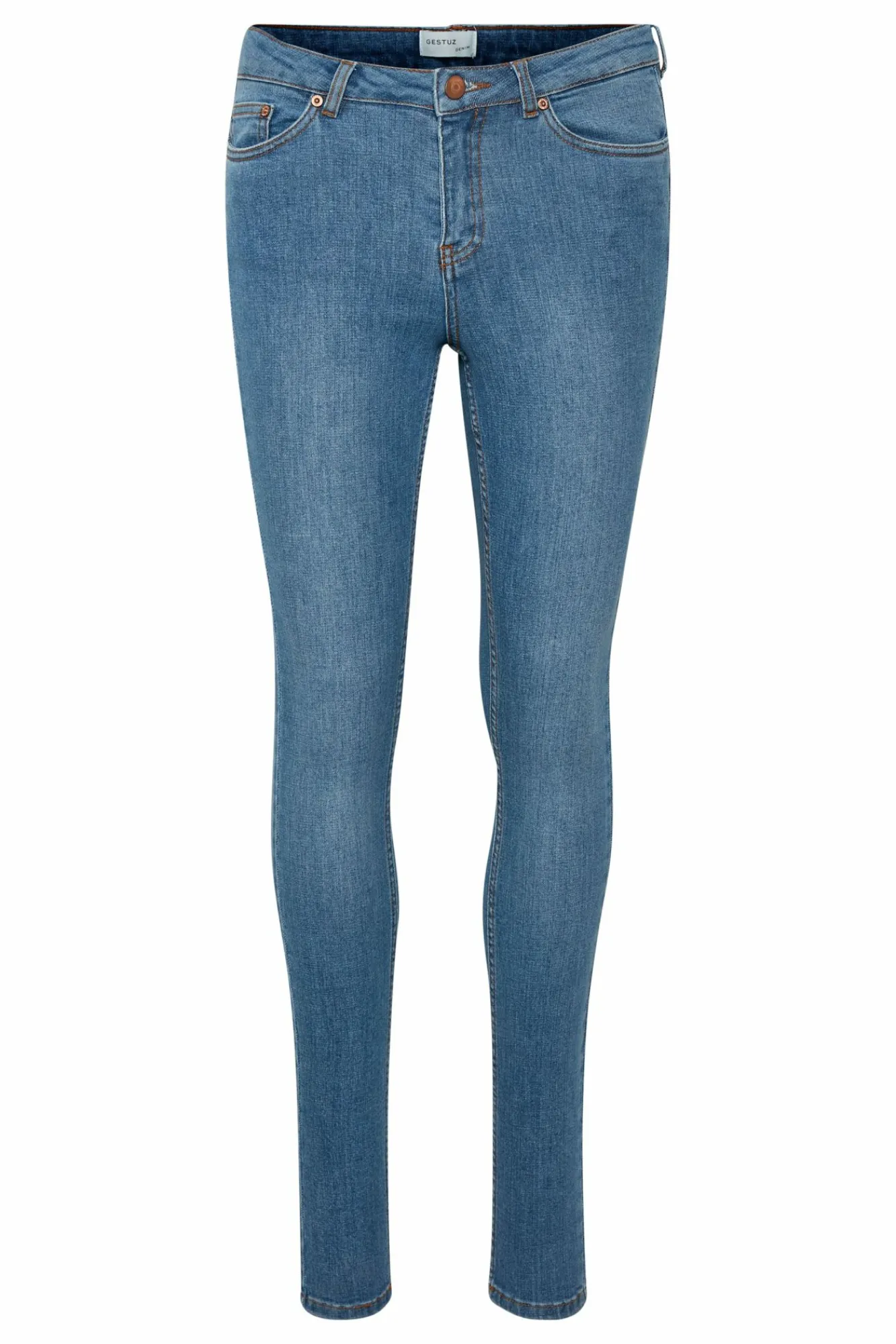 Kvinna Gestuz Jeans^Maggiegz Mw Skinny Jeans