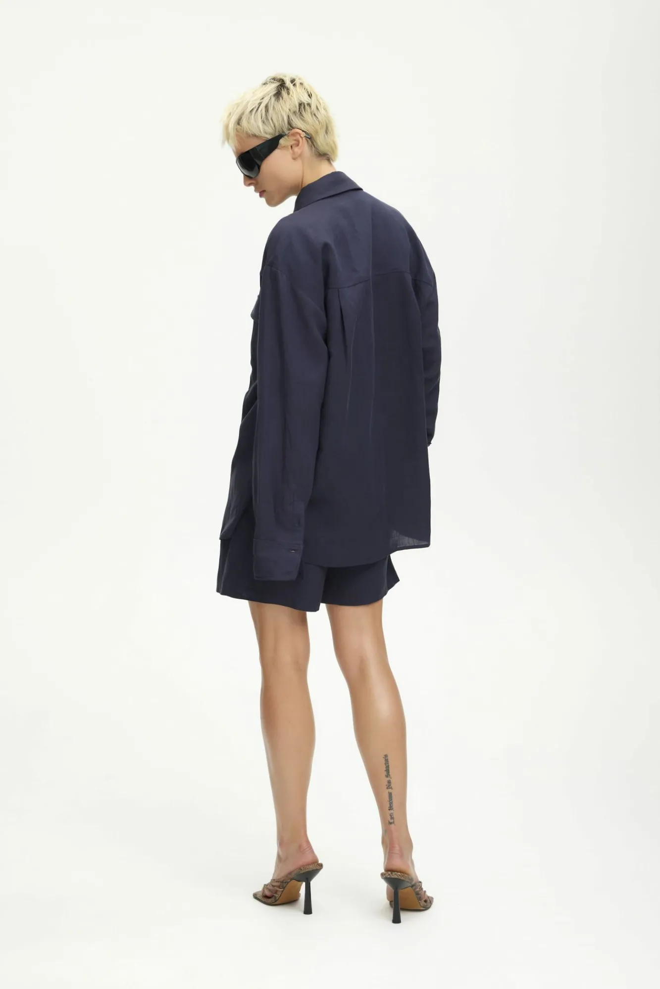 Kvinna Gestuz Shorts^Malougz Linne Shorts