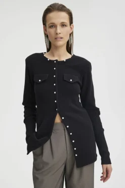 Kvinna Gestuz Stickat & Cardigans^Manzigz Cardigan