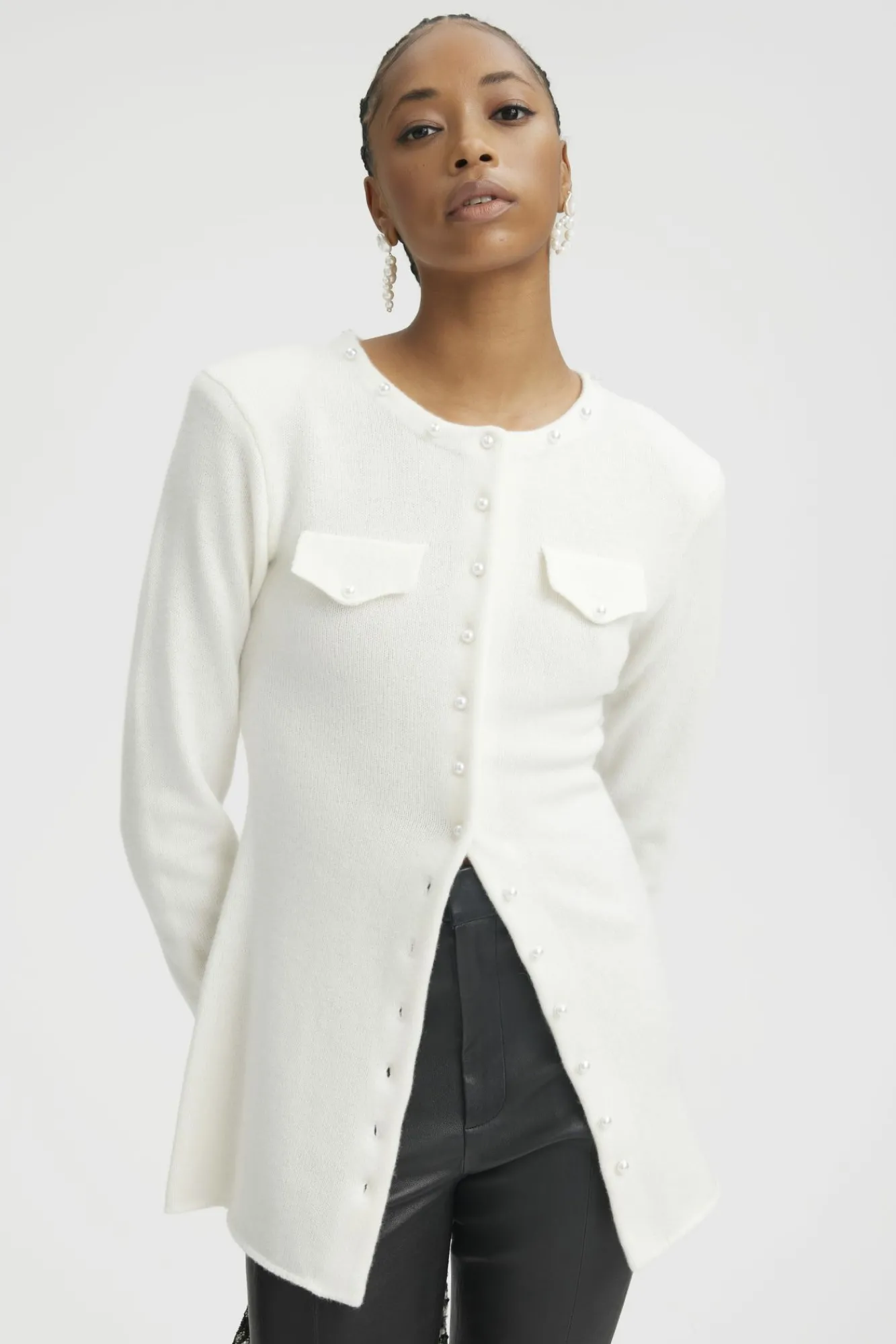 Kvinna Gestuz Stickat & Cardigans^Manzigz Cardigan